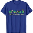thumbnail image 1 of Sea Turtle Lover This Is How I Roll Turtle Unisex T-Shirt for Men Women Kids Toddler,Royal Blue Color,Size YM, 1 of 5