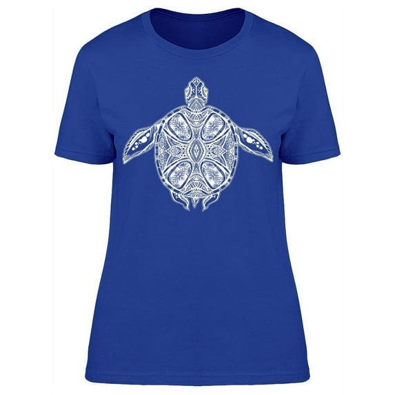 Sea Turtle Maori Graphic T-Shirt Women -Image by Shutterstock, Female XX-Large