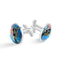 thumbnail image 1 of Sea Turtle Men's Stainless Steel Cufflink Set for Dress Shirts - Formal Attire Essential, 1 of 6