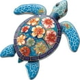 thumbnail image 1 of Sea Turtle Metal Wall Art Ocean Theme Wall Sculpture Iron Colorful Blue Beach Life Animal Hanging Ornament Sign, 1 of 9