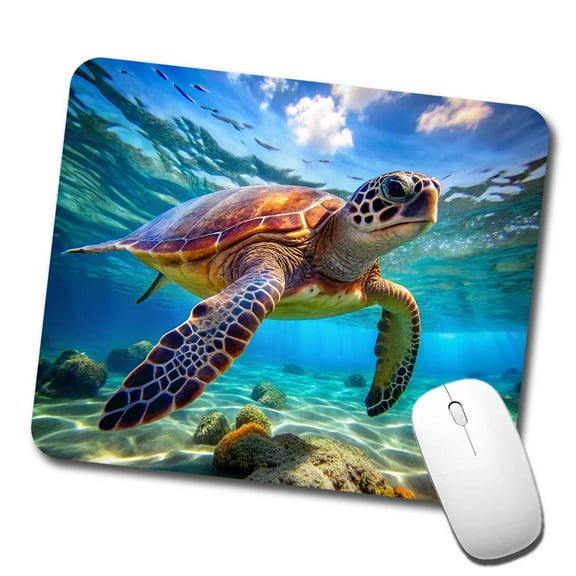 Sea Turtle Mouse Pad Low Profile Gaming Mat
