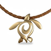 Sea Turtle Necklace Antique Bronze Pendant- Sea Turtle Gift for Women | Honu Turtle Necklace | Ocean Theme Gifts for Turtle Lovers | Sea Life Jewelry