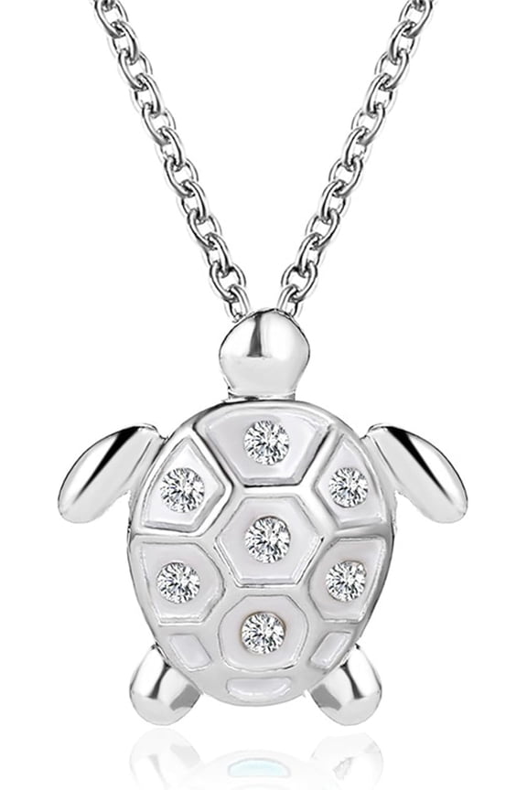 Sea Turtle Necklace for Women Dainty Cubic zircon Surfing Luck Turtle Pendant Statement Necklace Bohemian Animals Necklace Jewelry Gift