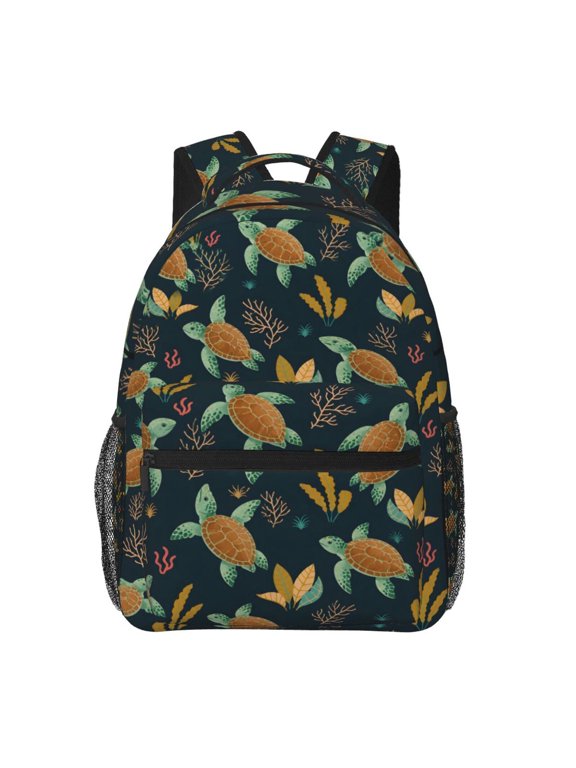 Sea Turtle Ocean Backpack Lightweight Travel Bag for Men and Women