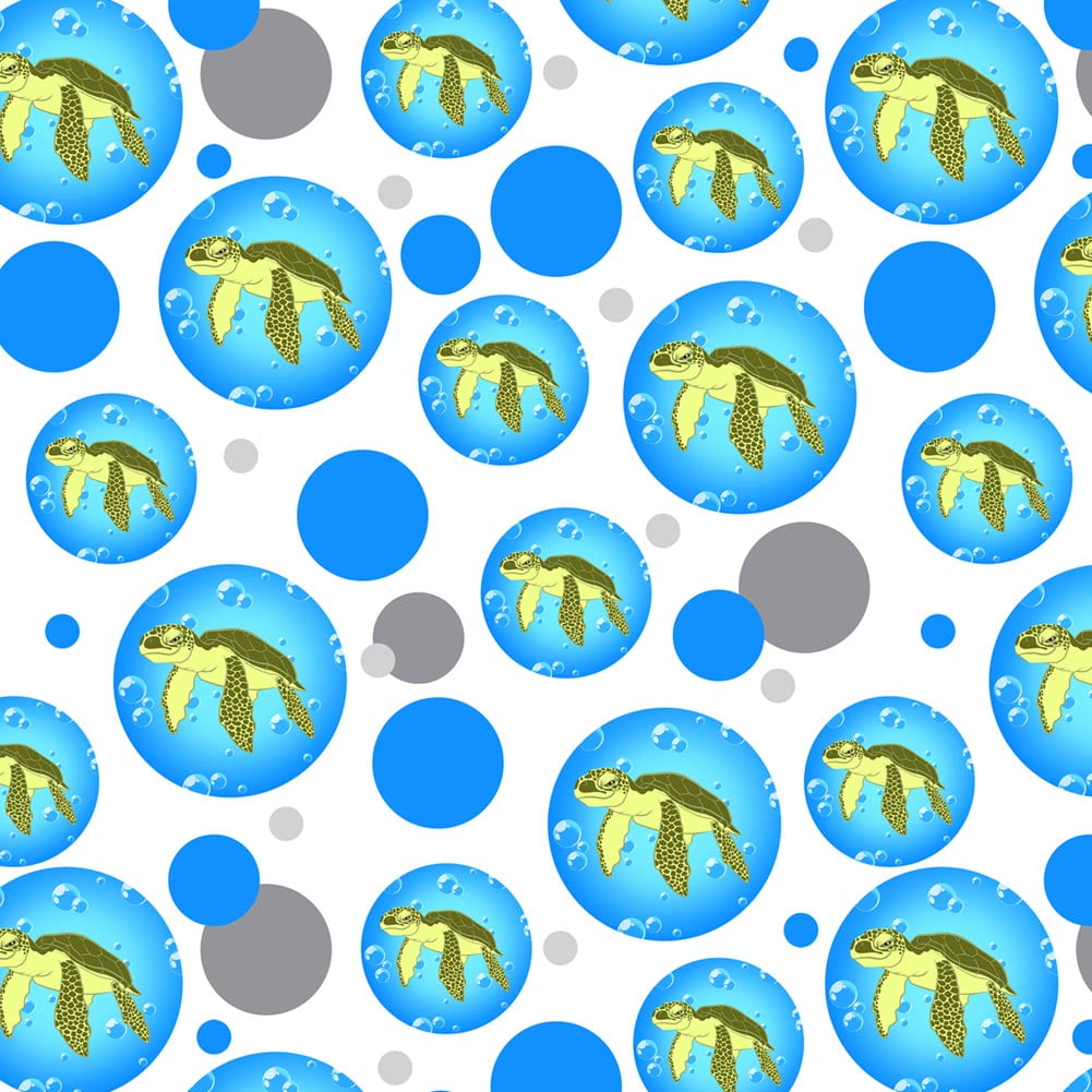 Premium Sea Turtle Pattern Gift Wrap Roll - Vibrant and Eye-Catching ...