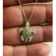 thumbnail image 1 of Sea Turtle Pendant 2Ct Round Cut Lab Created Peridot 14K White Gold Plated, 1 of 2
