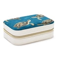 thumbnail image 1 of Sea Turtle Portable Velvet Jewelry Stand Organizer Box with Removable Compartment - Gift, Jewelry Display, 1 of 7