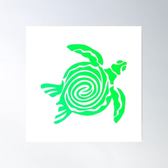 Sea Turtle Poster Wall Art, Modern Wall Decor For Living Room Bedroom, 24x24 UNFRAMED