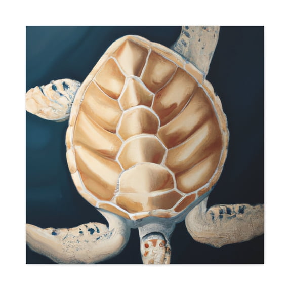 "Sea Turtle Reflection" - Canvas