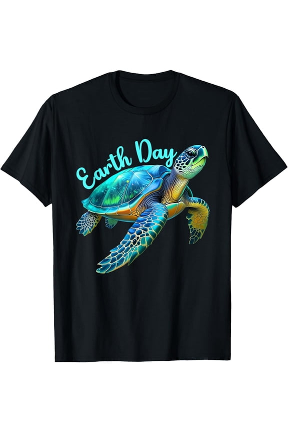 Sea Turtle Save The Earth Planet Women Men T-Shirt