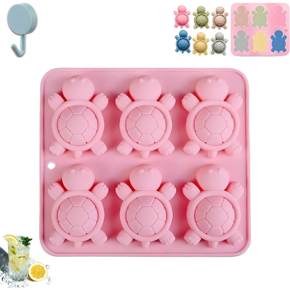 Sea Turtle Silicone Mold Tray, For Candy Gummy Crayon Soap Making, Baking & Cake Decoration Kit