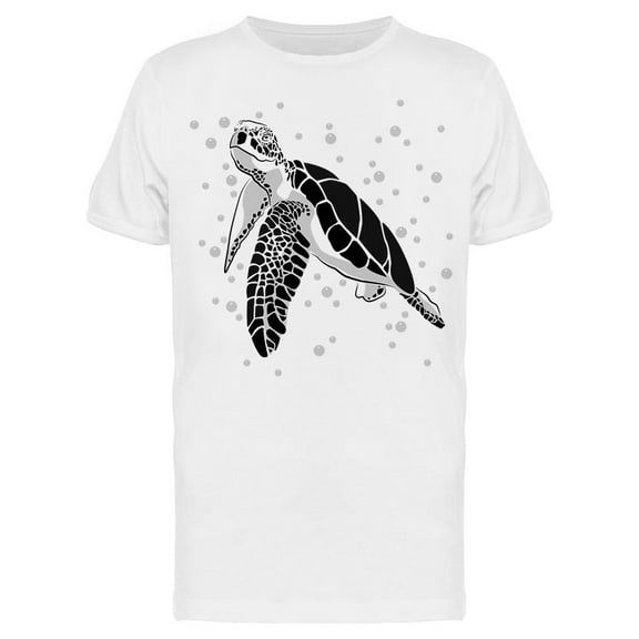 Sea Turtle Sketch T-Shirt Men -Image by Shutterstock, Male Small