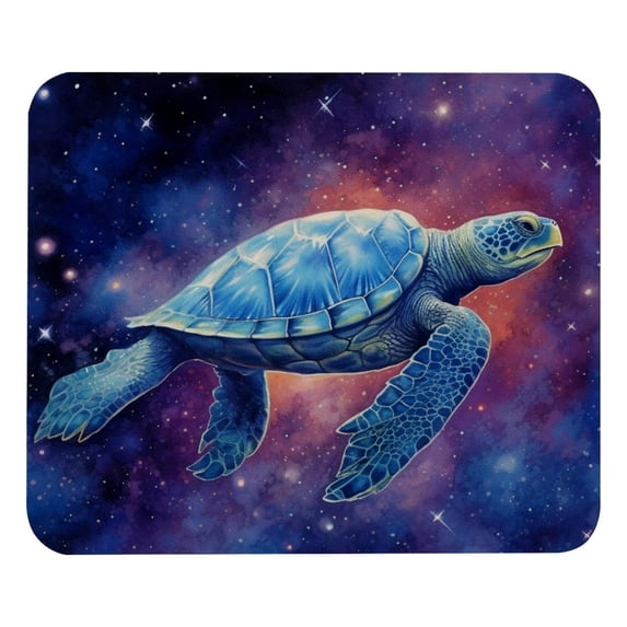 Sea Turtle Square Non-Slip Rubber Bottom Printed Desk Mat Mouse Mat Gaming Mousepad Desk Pad - 8.3x9.8 Inch, Suitable for Office and Gaming
