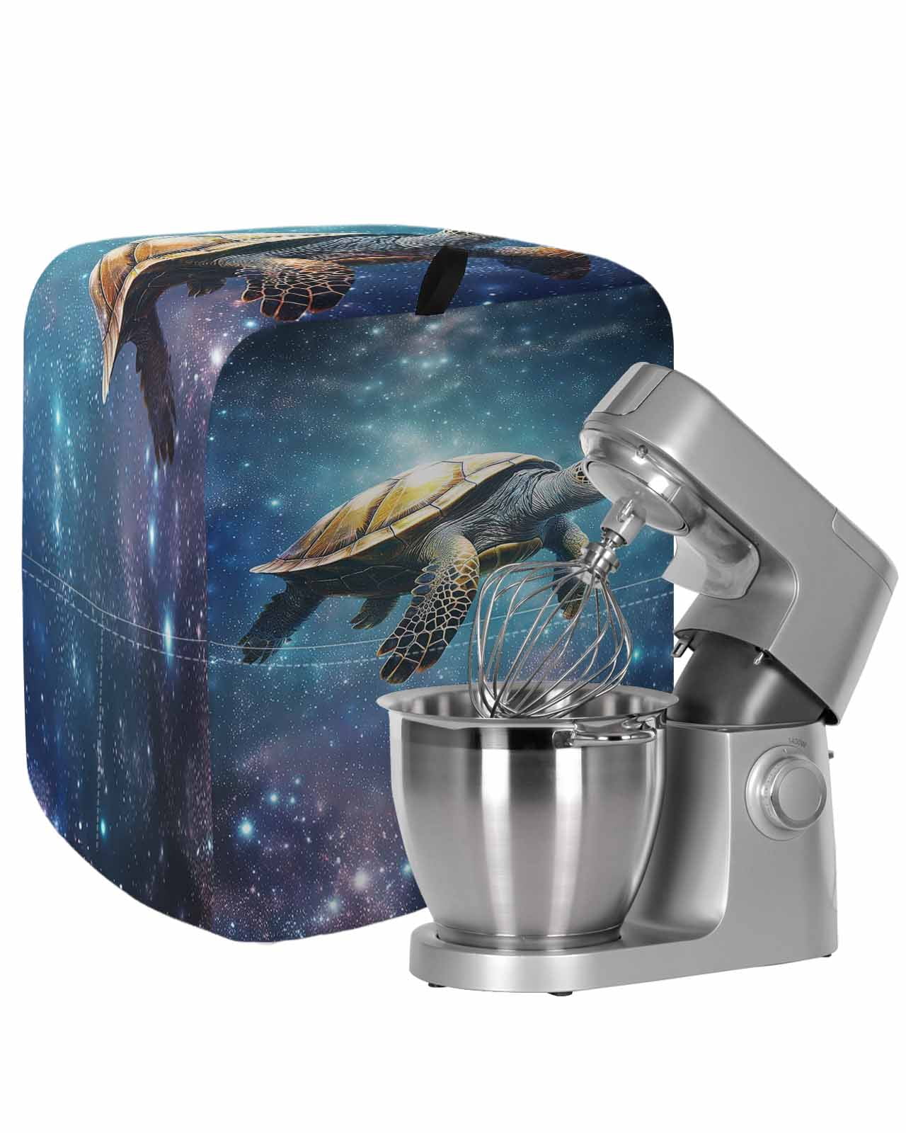 Turtle Computer Dust Cover Sea Turtle Stand Mixer Dust Cover with Storage Pocket & Handles ...