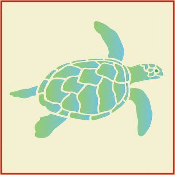 sea-turtle-stencil-sea-ocean-creatures-marine-animals-mylar-stencils-for-drawing-painting-template-wall-stencil-reusable-diy-crafts-the-artful-stencil-walmart-com