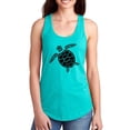thumbnail image 1 of Sea Turtle Stencil Silhouette Racerback Tank Women -Image by Shutterstock, Female Medium, 1 of 4