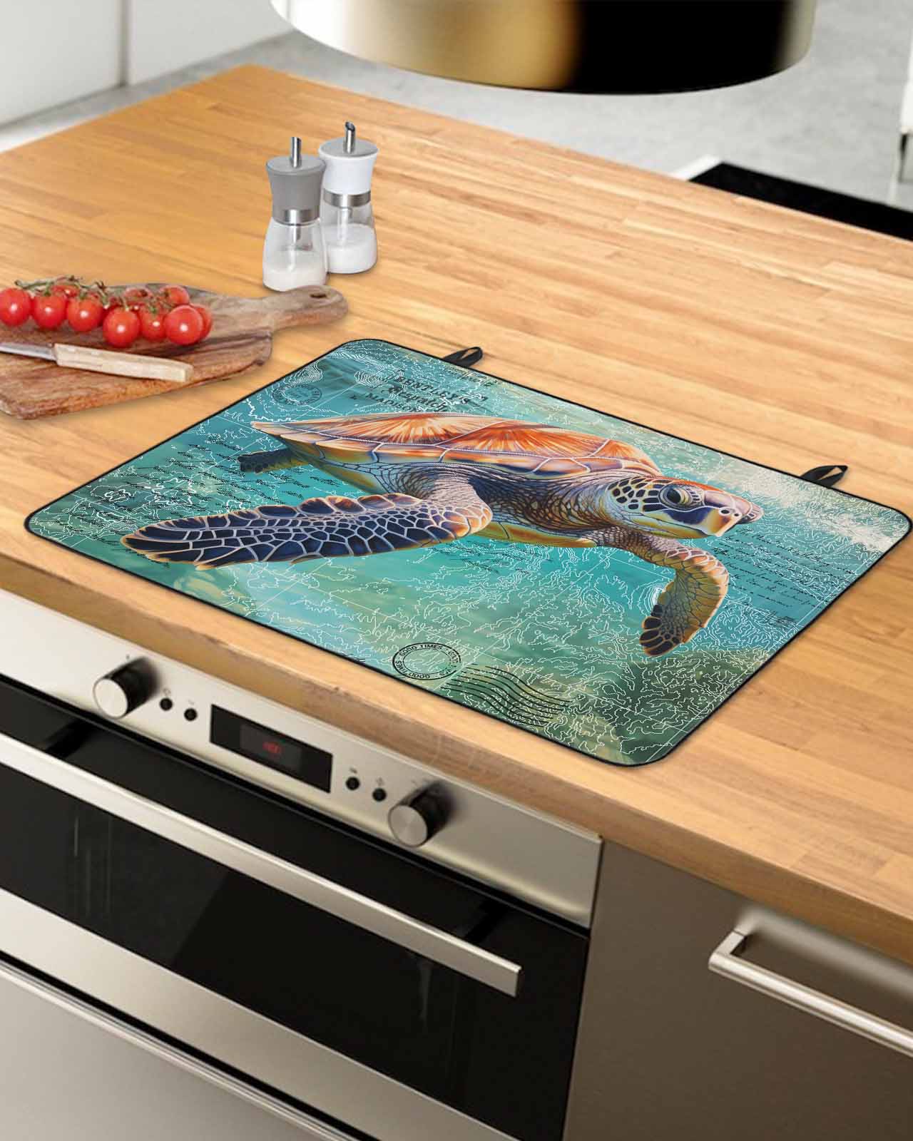 Sea Turtle Stove Top Covers for Electric Stove, Heat Insulation