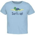 thumbnail image 1 of Sea Turtle Surf's Up Summer Cute Toddler T Shirt Light Blue 2T, 1 of 1