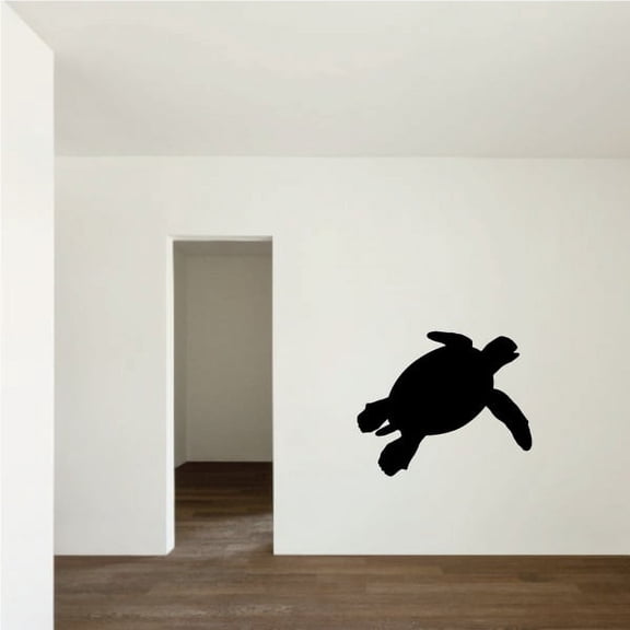 Sea Turtle Surfing Decal - 36 Inches