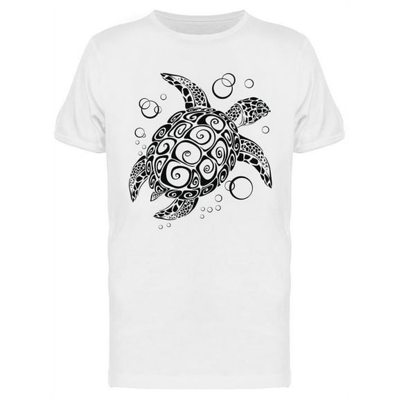 Sea Turtle Tattoo Design T-Shirt Men -Image by Shutterstock, Male Small