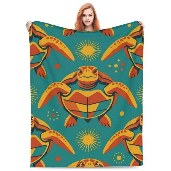 Sea Turtle Throw Blanket Throw Blanket for Bed Soft Cozy Fluffy Couch Blankets Blanket Throw Gifts for Women Men 50x40