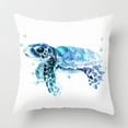 thumbnail image 1 of Sea Turtle Throw Pillow Cover Summer Ocean Beach Theme Decor Cushion Case Super Soft Marine Animals Decorative Pillow Covers for Home Sofa Couch 18" x 18" (Turtle-2), 1 of 3