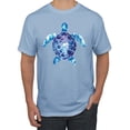 thumbnail image 1 of Sea Turtle Tie Dye Art Animal Lover Men's Graphic T-Shirt, Light Blue, Large, 1 of 3