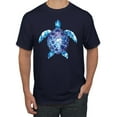 thumbnail image 1 of Sea Turtle Tie Dye Art Animal Lover Men's Graphic T-Shirt, Navy, Large, 1 of 3