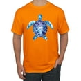 thumbnail image 1 of Sea Turtle Tie Dye Art Animal Lover Men's Graphic T-Shirt, Orange, Small, 1 of 3