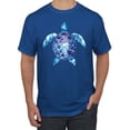 thumbnail image 1 of Sea Turtle Tie Dye Art Animal Lover Men's Graphic T-Shirt, Royal, X-Large, 1 of 3