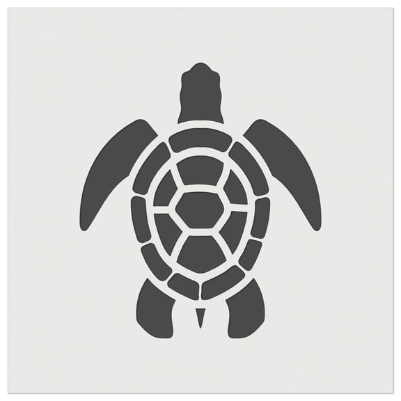 Sea Turtle Tribal DIY Cookie Wall Craft Stencil - 11.5 Inch