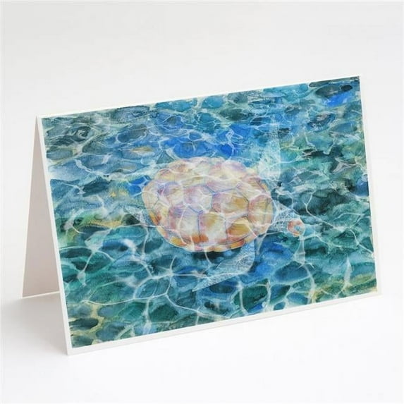 Sea Turtle Under water Greeting Cards & Envelopes - Pack of 8