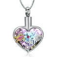 thumbnail image 1 of Sea Turtle Urn Necklaces for Ashes for Women Men Stainless Steel Crystal Heart Urn Locket Pendant Keepsake Memorial Cremation Jewelry, 1 of 6