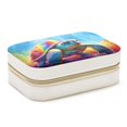 thumbnail image 1 of Sea Turtle Velvet Portable Jewelry Box with Removable Compartment - Stylish Gift, Display Case, and Decorative Box, 1 of 7