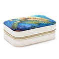 thumbnail image 1 of Sea Turtle Velvet Portable Jewelry Stand with Removable Compartment - Organizer Box, Necklace Holder, Jewelry Display - Gift, 1 of 7