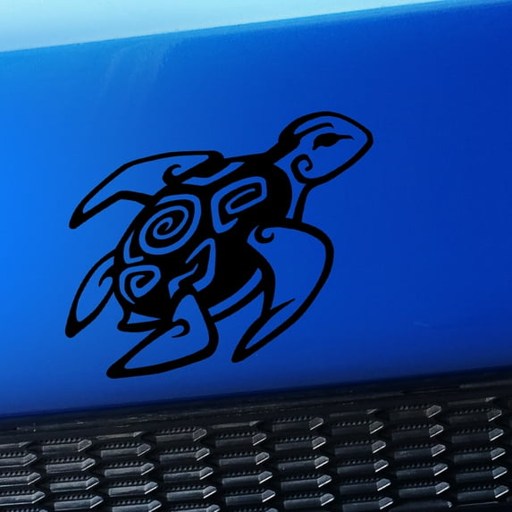 Sea Turtle - Vinyl Decal - Choose Color - [BLACK]
