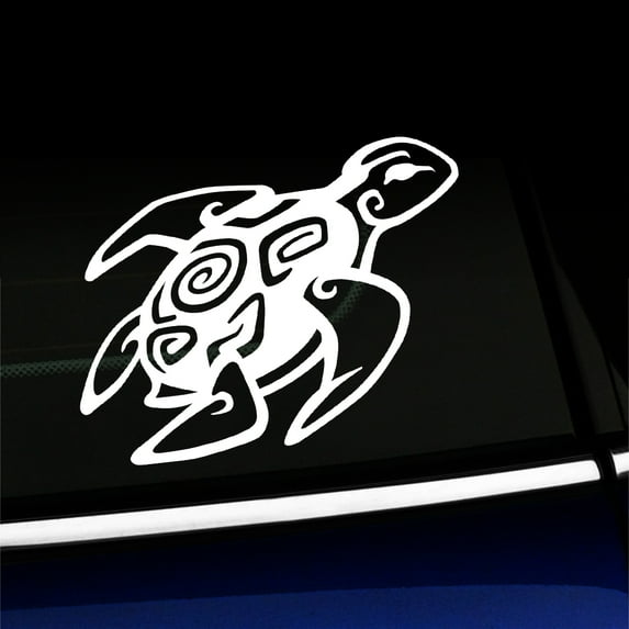 Sea Turtle - Vinyl Decal - Choose Color - [WHITE]
