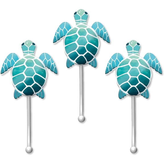 Sea Turtle Wall Hooks, Set of 3 Bathroom Hooks, Nautical Bathroom Dcor