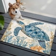 thumbnail image 1 of Sea Turtle Washable Area Rug 2x3 111 Marine Animal Blue Gradient Low-Profile Area Rugs with Non Slip Backing Indoor Floor Carpet for Entrance Living Room Bedroom Home Office, 1 of 9