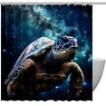 thumbnail image 1 of Sea Turtle Waterproof Shower Curtain Set with Hooks, Printed Bathroom Decoration - Curtain Sets for Bathroom Curtains, 1 of 6