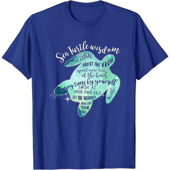 Sea Turtle Wisdom Beach Unisex T-Shirt for Men Women Kids Toddler
