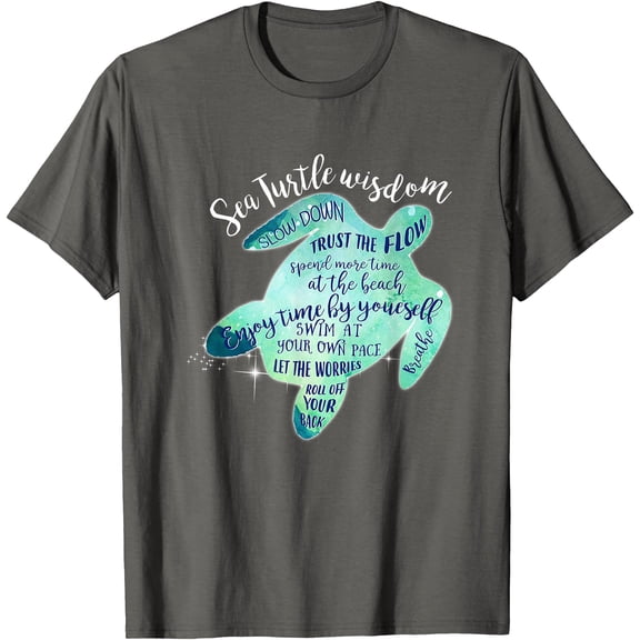Sea Turtle Wisdom Beach Unisex T-Shirt for Men Women Kids Toddler