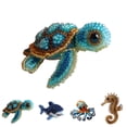 thumbnail image 1 of Sea Turtles Bead Embroidery Kit, 3D Animals DIY Beadwork Craft Kit for Beginners Adults, Beaded Ornament Art Supplies & Gift, Embroidery Set for Craft Lovers ,Sea Turtles, 1 of 6