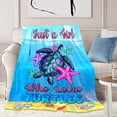 thumbnail image 1 of Sea Turtles Blanket for Girls, Just A Girl Who Loves Turtles Throw Blanket, Soft Kids Kawaii Blanket Sea Turtles Gifts for Birthday Christmas 50x60 inches, 1 of 6