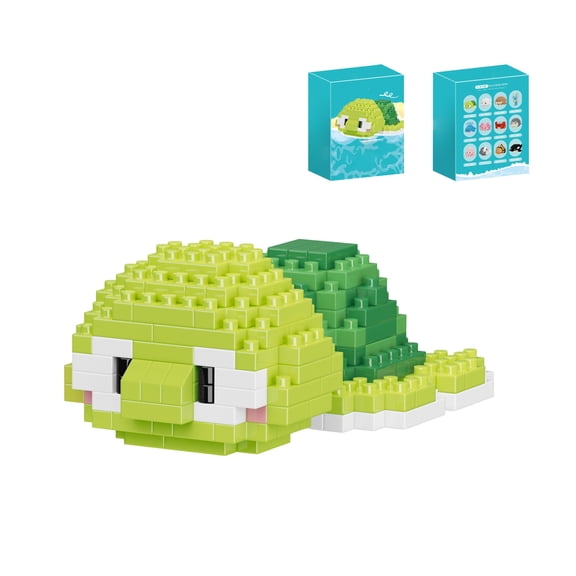 Sea Turtles Cute Sea Animals Creature Building Toy Blocks Marine Life Mini Bricks Micro Building Toys