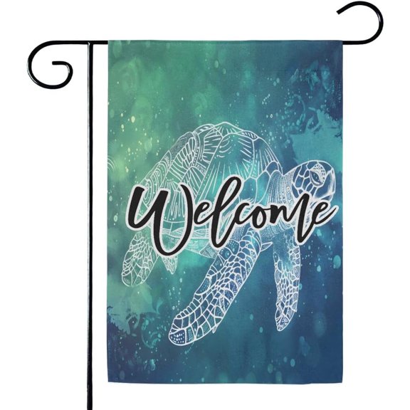 Sea Turtles Garden Flag 12x18 Inch Small Double Sided Seasonal Outdoor Holiday Yard Decoration