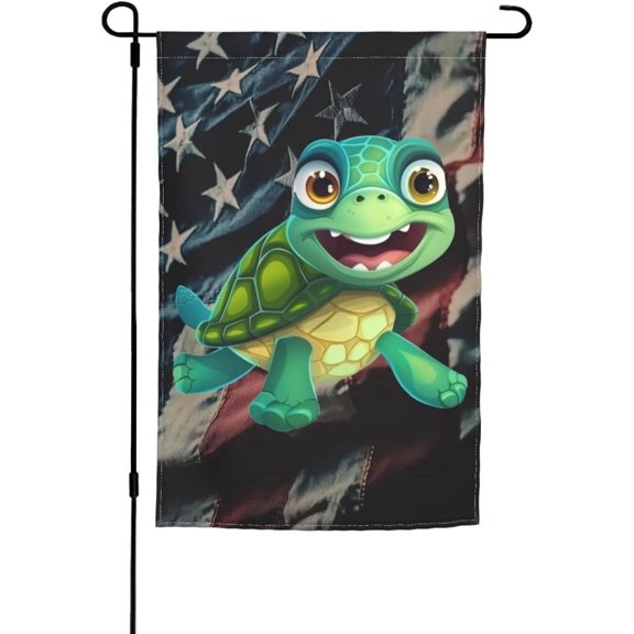 Sea Turtles Garden Flag Double-Sided Weather-Resistant Outdoor Home Decor 12 x 18 Inch