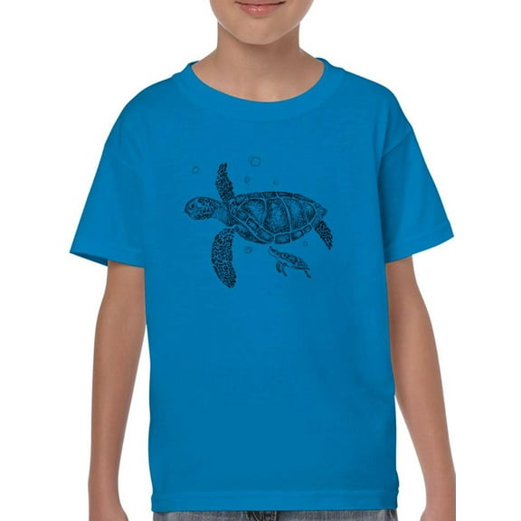 Sea Turtles Lovely Family T-Shirt Juniors -Image by Shutterstock,  x-Large