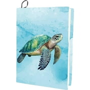 Sea Turtles Stretchable Book Cover Tortoise Animal Washable Reusable Large Nylon Book Protector 9.4x15.7Inch Elastic Notebook Wraps Suitable