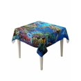 thumbnail image 1 of Sea Turtles Table Cloth 54x54 Inch Square, Summer Blue Ocean Coral Clownfish Waterproof Tablecloth Washable Table Cover for Party Picnic Dinner Decor, 1 of 9